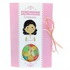 TARJETA FELIZ DÍA COMUNIÓN NIÑA CON GOMINOLAS 40 GR.