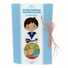 TARJETA FELIZ DÍA COMUNIÓN NIÑO CON GOMINOLAS 40 GR.