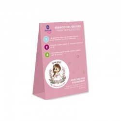 CUADRO DE FIRMAS INVITADOS PRIMERA COMUNIÓN NIÑA