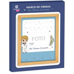 CUADRO DE FIRMAS INVITADOS PRIMERA COMUNIÓN AZUL