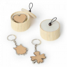 LLAVERO CON MADERA EN CAJA JOYERO DE BAMBÚ