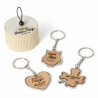LLAVERO CON MADERA EN CAJA JOYERO DE BAMBÚ