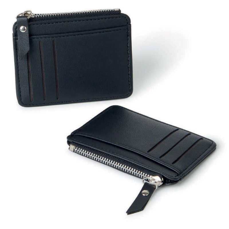 MONEDERO TARJETERO NEGRO