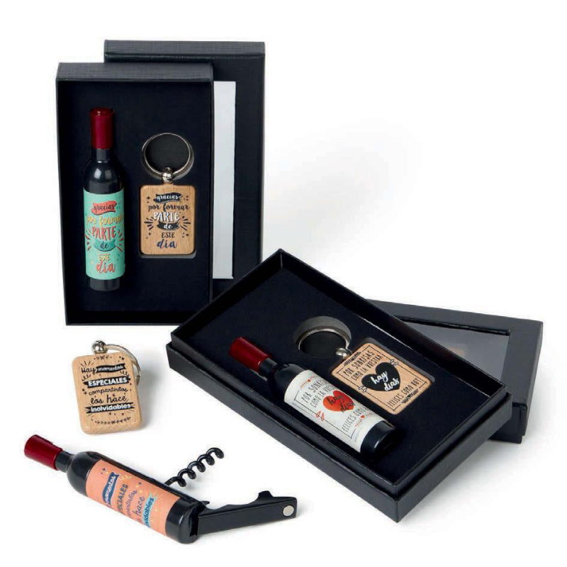 SET ABRIDOR Y LLAVERO FRASES