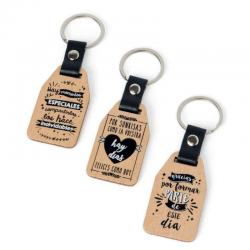 LLAVERO MADERA FRASES