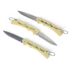 SET LLAVERO FRASES Y NAVAJA