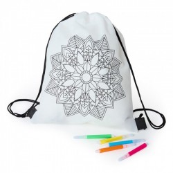 MOCHILA PARA COLOREAR MANDALA