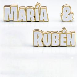 DECORACIÓN NOMBRES NOVIOS...