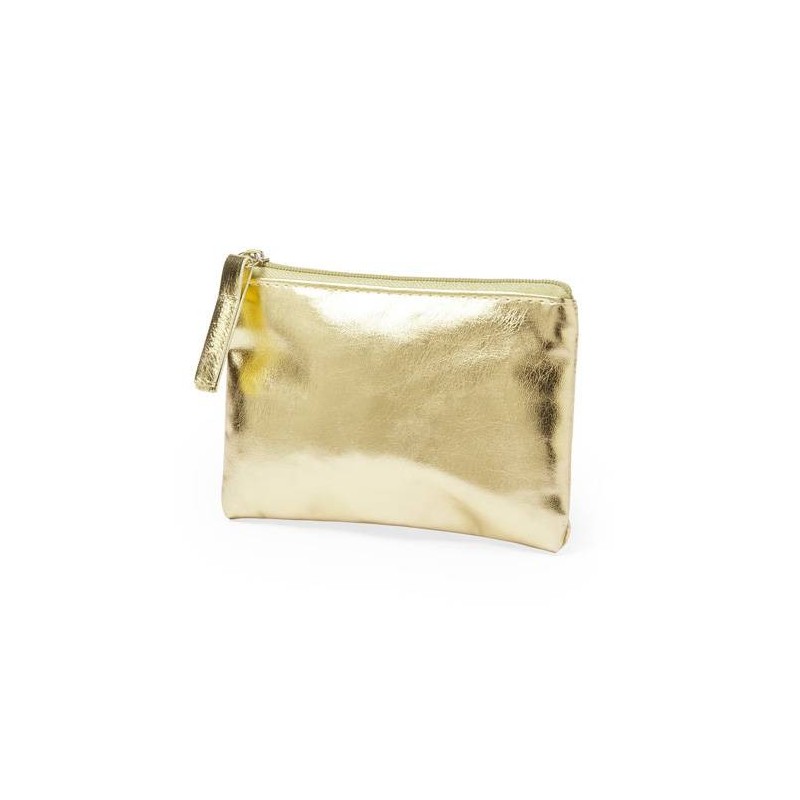 MONEDERO METALIZADO ORO
