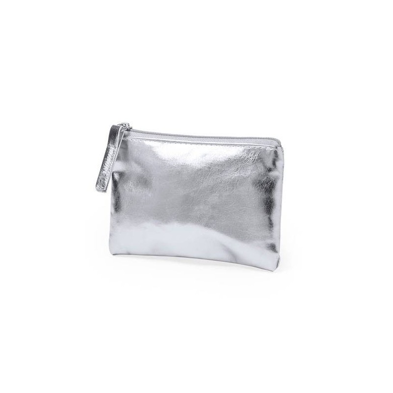 MONEDERO METALIZADO PLATA