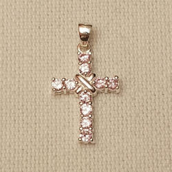 COLGANTE CRUZ DE PLATA CON...