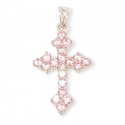 COLGANTE CRUZ DE PLATA CON...