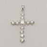 COLGANTE CRUZ DE PLATA CON CIRCONITAS