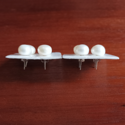 PENDIENTES PERLA Y PLATA