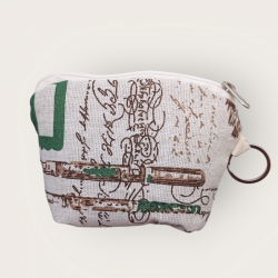 MONEDERO ALGODÓN CON CREMALLERA Y LLAVERO