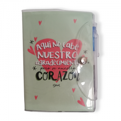 LIBRETA PVC FRASE POSITIVA CON BOLI