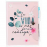 LIBRETA PVC FRASE POSITIVA CON BOLI