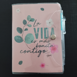LIBRETA PVC FRASE POSITIVA CON BOLI