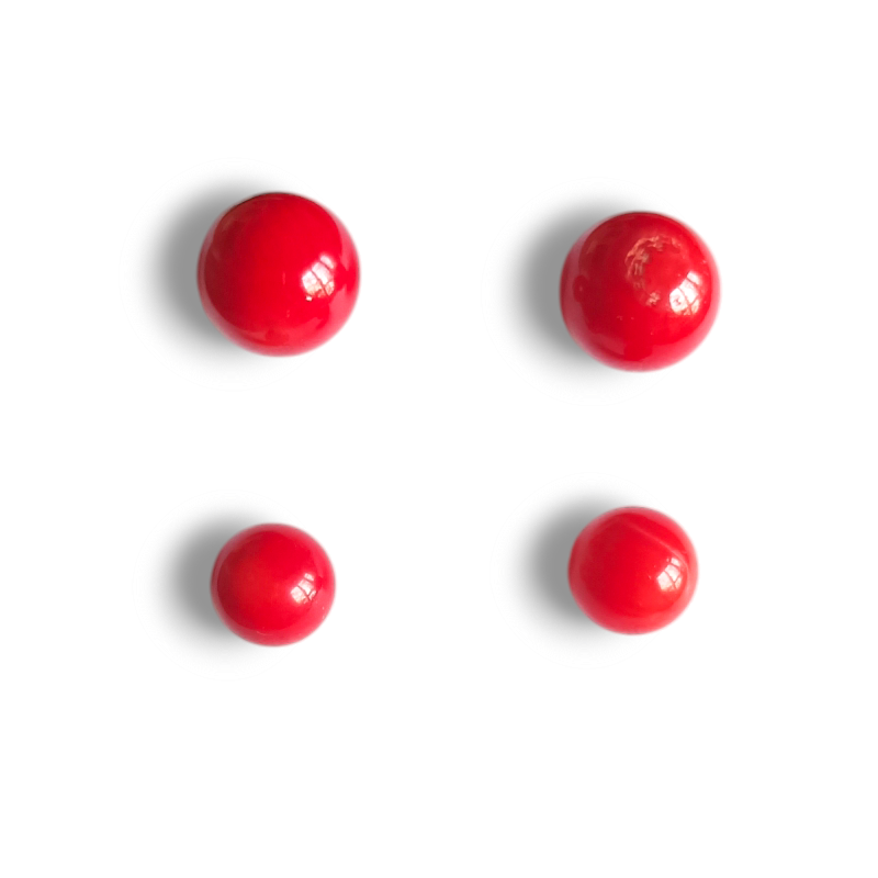 PENDIENTES BOLA CORAL Y PLATA