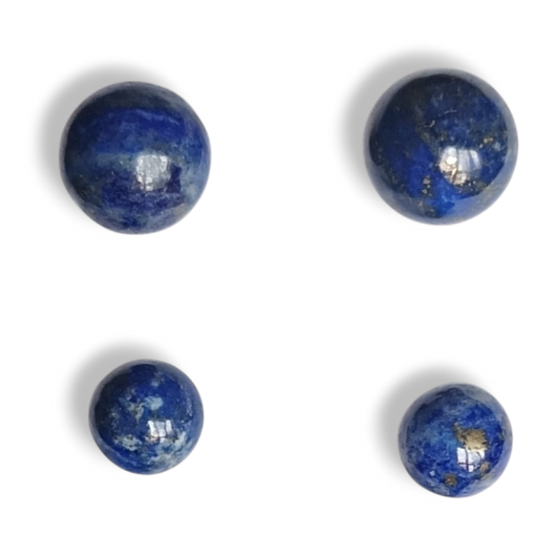 PENDIENTES BOLA LAPISLÁZULI Y PLATA