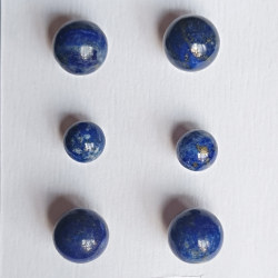 PENDIENTES BOLA LAPISLÁZULI Y PLATA