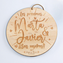 CARTEL MADERA "SOIS LOS...