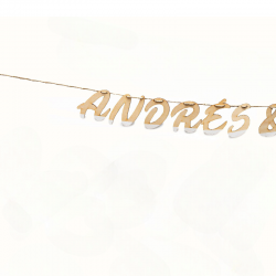 GUIRNALDA MADERA NOMBRES...