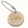 LLAVERO MADERA PERSONALIZADO NOMBRE INVITADO Y NOVIOS