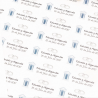 SET 44 ETIQUETAS ADHESIVAS TRANSPARENTES BODA AYUNTAMIENTO GRABADAS