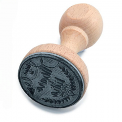 SELLO DE CAUCHO CIRCULAR PERSONALIZADO