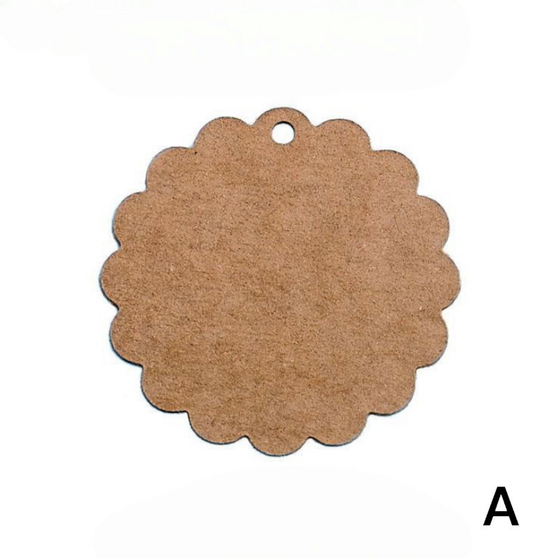 TARJETAS KRAFT PARA SELLOS CIRCULARES PAQUETE DE 50