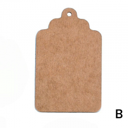 TARJETAS KRAFT PARA SELLOS RECTANGULARES PAQUETE DE 50