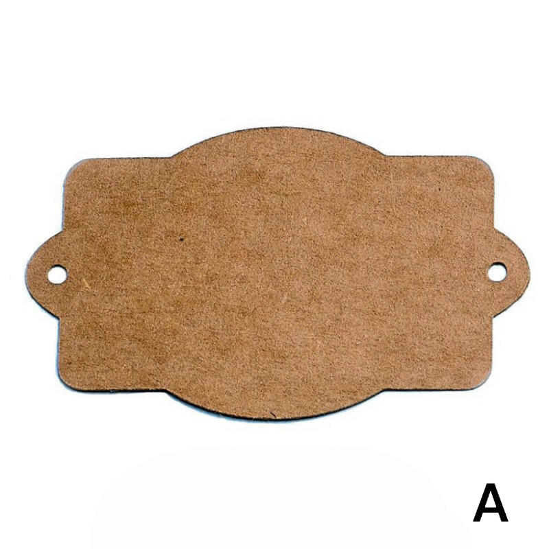 TARJETAS KRAFT PARA SELLOS RECTANGULARES PAQUETE DE 50