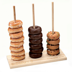 SOPORTE MADERA PARA DONUTS