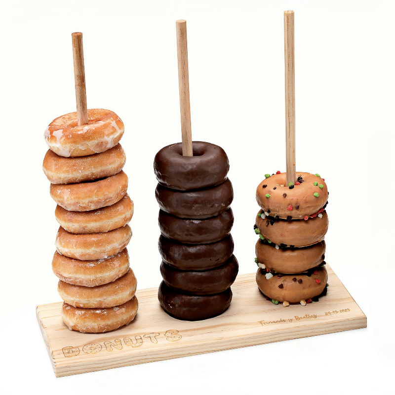 SOPORTE MADERA PARA DONUTS