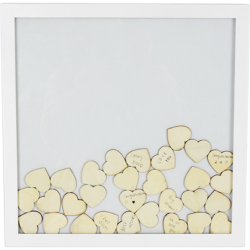 MARCO DE FIRMAS INVITADOS + 30PCS CORAZÓN