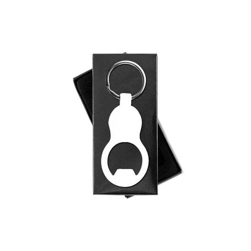 LLAVERO ABREBOTELLAS ALUMINIO EN CAJA