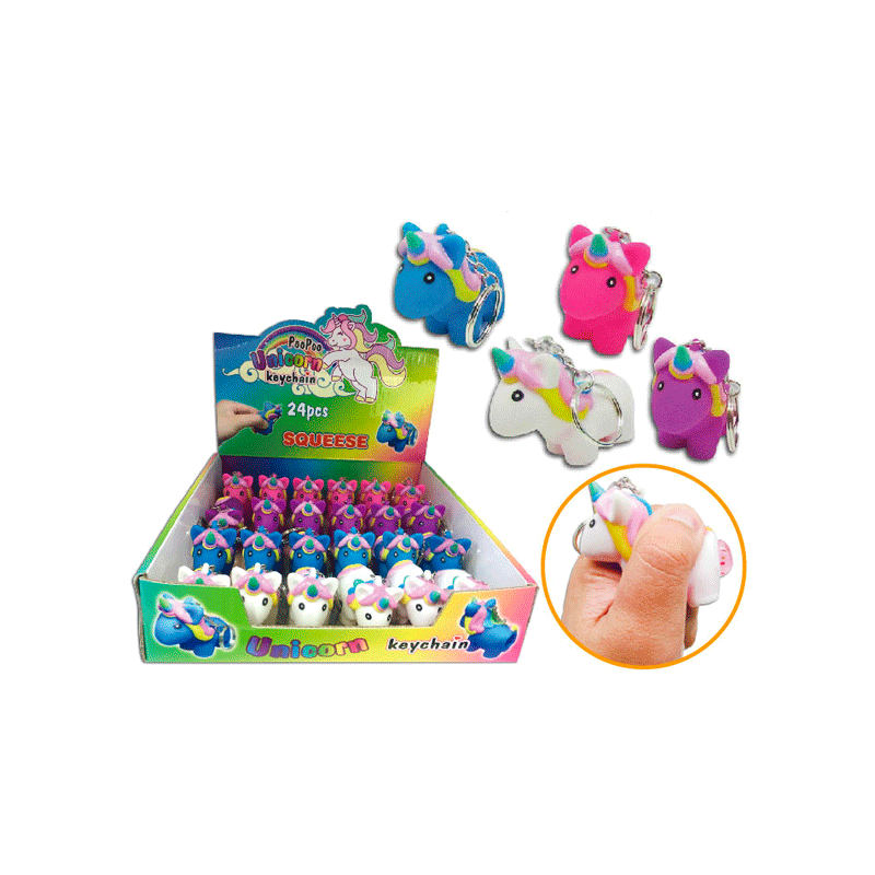 LLAVERO PARA APRETAR CACA UNICORNIO