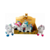 EXPOSITOR CON 8 PELUCHES UNICORNIO ROSA Y AZUL
