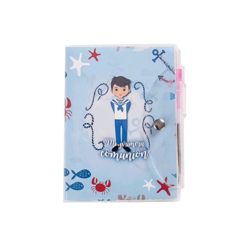 LIBRETA MI PRIMERA COMUNIÓN PVC+ BOLÍGRAFO