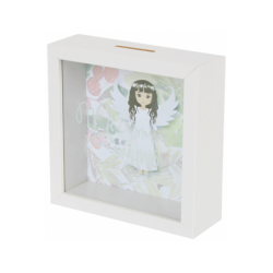 HUCHA DE MADERA COMUNIÓN NIÑA