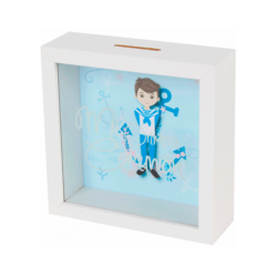 HUCHA DE MADERA COMUNIÓN NIÑO