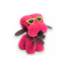 TOALLA PERRITO ROSA MICROFIBRA EN CAJA DE REGALO