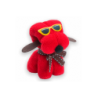TOALLA PERRITO ROJO MICROFIBRA EN CAJA DE REGALO