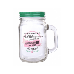 JARRA CRISTAL CON CAÑA...