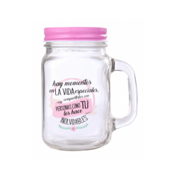 JARRA CRISTAL CON CAÑA...